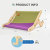 Mewoofun Sturdy Cat Window Perch Wooden Assembly Hanging Bed Cotton Canvas Easy Washable Multi-Ply Plywood Hot Selling Hammock