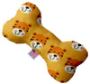 Mirage Pet 1172-CTYBN10 Tally the Tiger Canvas Bone Dog Toy - 10 in.